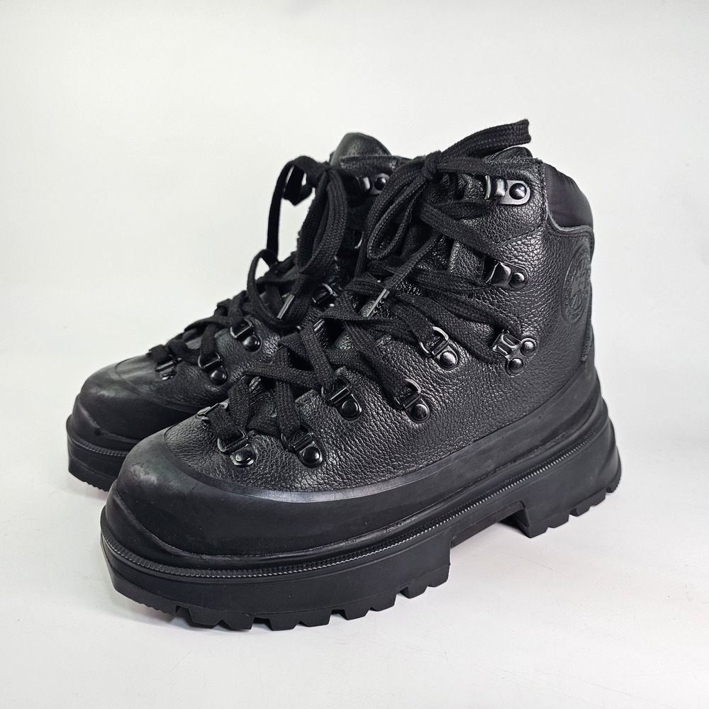 Canada Goose Journey Leather Boots Womens 7 Monkey Hiking Winter Mountain Lace